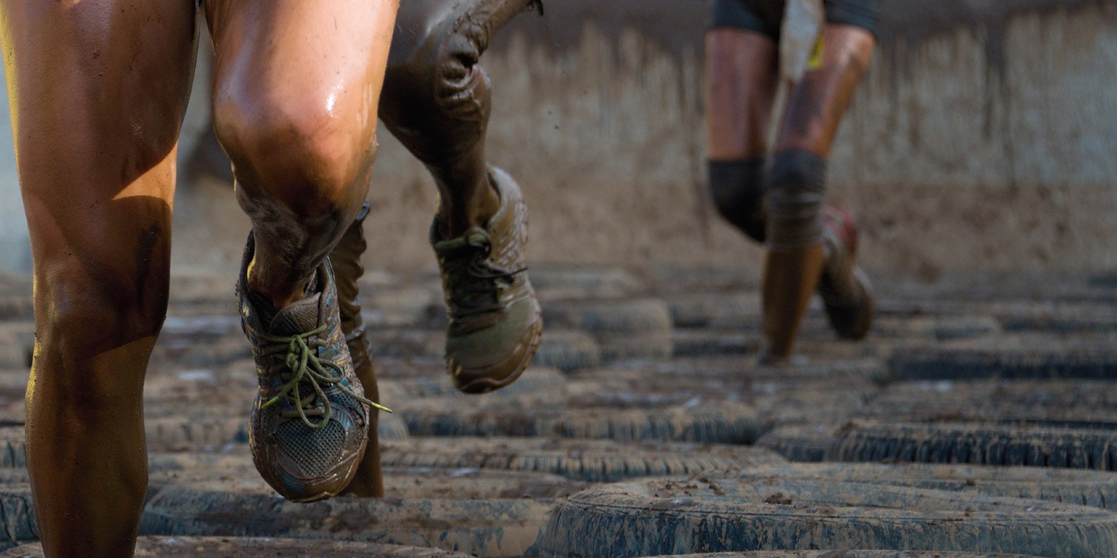 Obstacle course racing on Huge Shoes