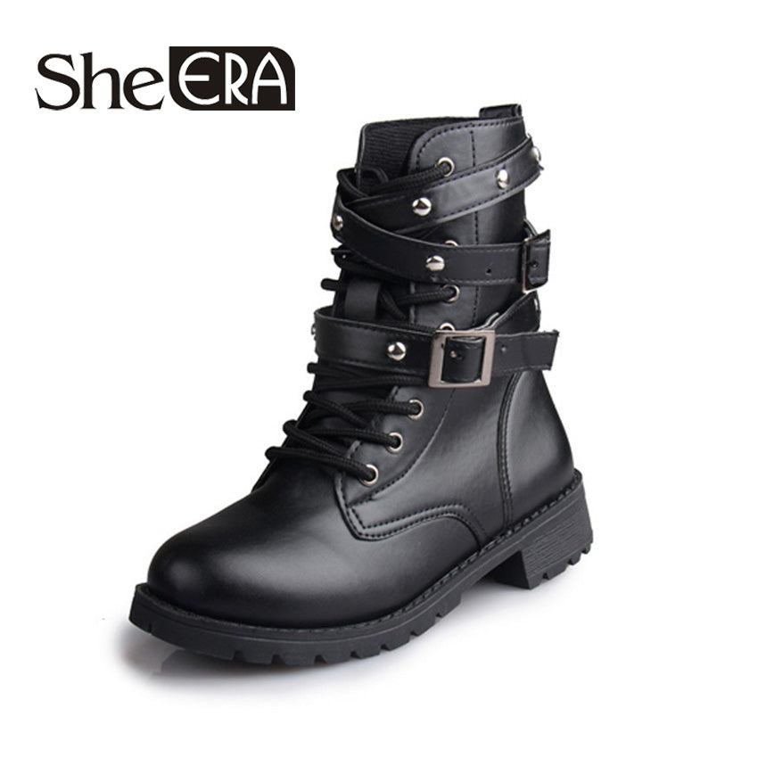 British Classic Women Motorcycle Boots