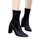 Stretch Fabric Ankle Boots XWX6363