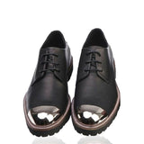 Real leather Chaussure with metal tips shoe