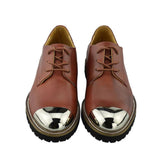 Real leather Chaussure with metal tips shoe