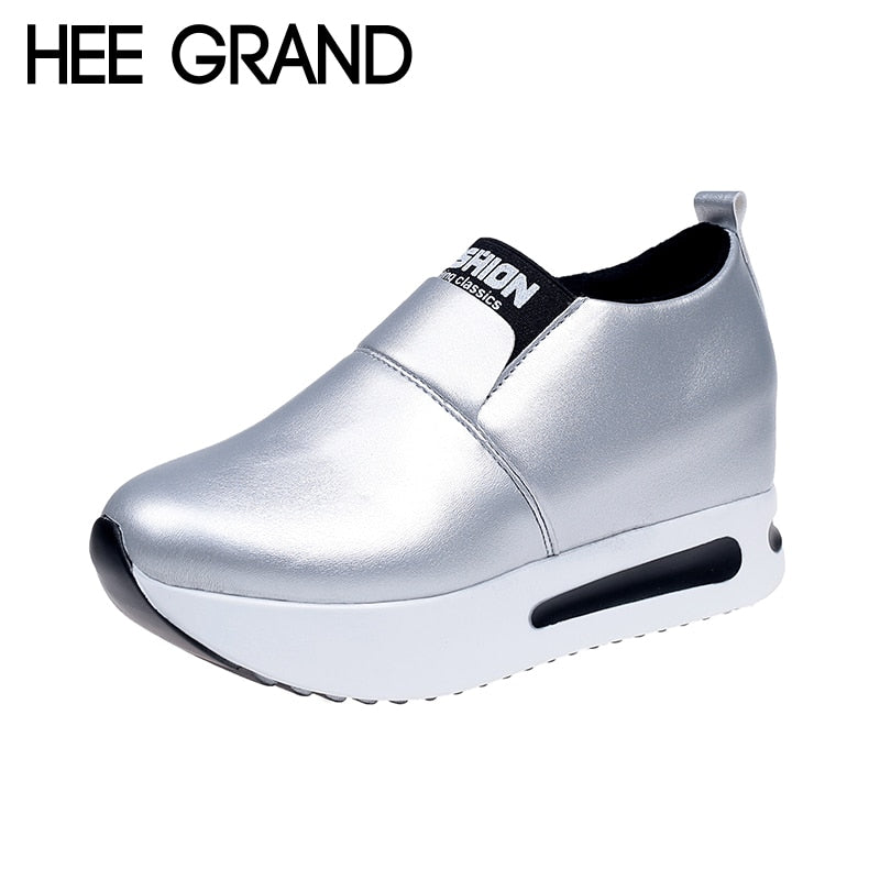 Silver Loafer Creepers  Shoes