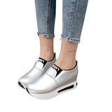 Silver Loafer Creepers  Shoes