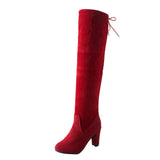 Winter Woman  thigh high boots