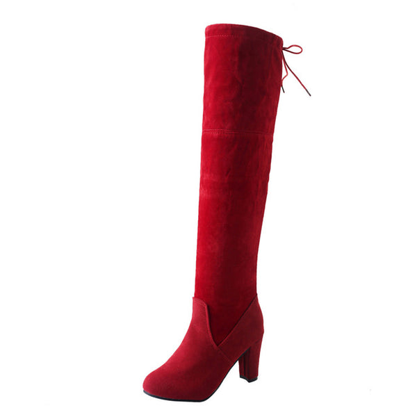 Winter Woman  thigh high boots