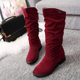 Women Sweet Stylish Flat Flock Shoes