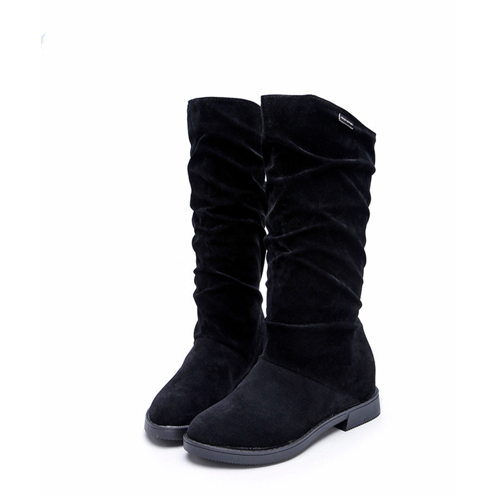 Women Sweet Stylish Flat Flock Shoes