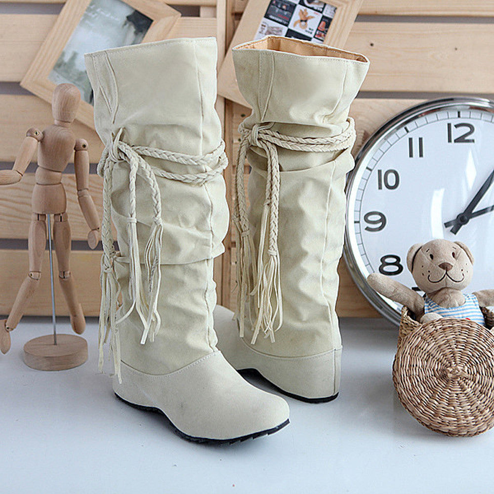 Thigh High Tessals Motorcycle Shoes