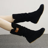 Woman knee High Boots Flat Heel