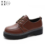 Vintage Oxfords Platform Casual Shoes