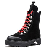 Genuine leather women martin boots