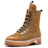 Genuine leather women martin boots
