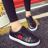 Embroidered canva shoes