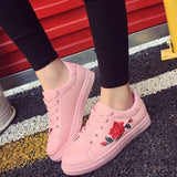 Embroidered canva shoes