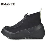 Real leather chukka boots tide loafers