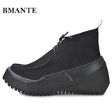 Real leather chukka boots tide loafers