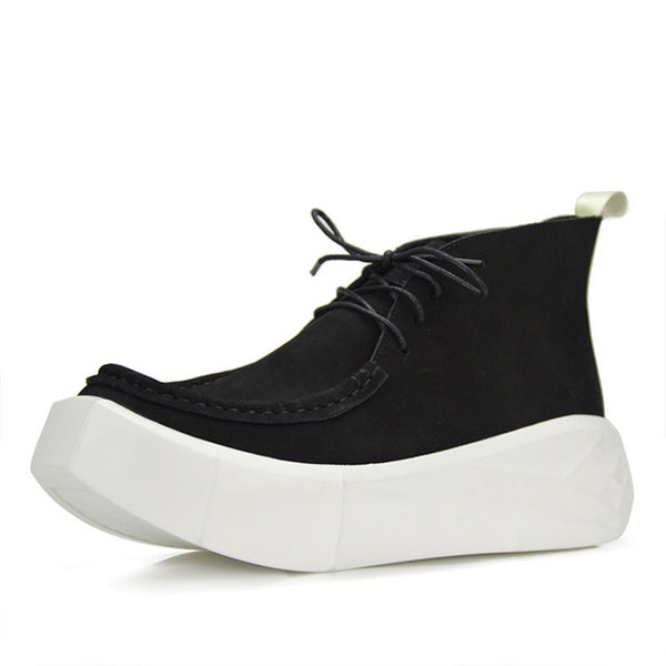 Real leather chukka boots tide loafers