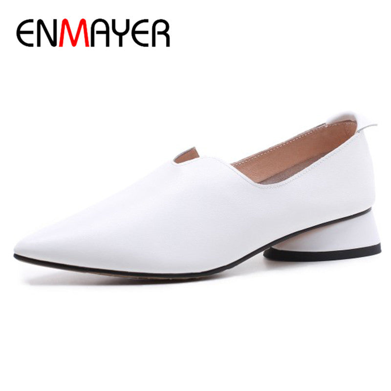 Toe Shallow Flats Derby Shoes
