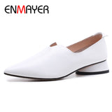 Toe Shallow Flats Derby Shoes