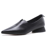 Toe Shallow Flats Derby Shoes