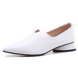 Toe Shallow Flats Derby Shoes