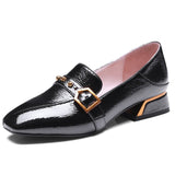ENMAYER Buckle Strap Shoes
