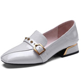 ENMAYER Buckle Strap Shoes