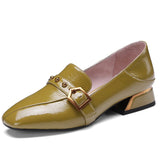ENMAYER Buckle Strap Shoes