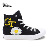 Wen Black Canvas Shoes