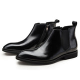 Genuine Leather Men's Ankle Chelsea Boots