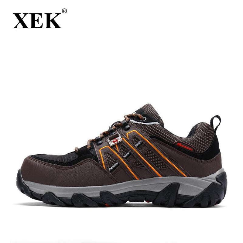 XEK Men Steel Toe Safety Work Shoes