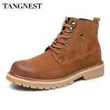 Tangnest Cowboys Ankle Casual Buckle Boot