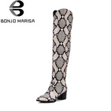 BONJOMARISA Fashion Western Knight Boots