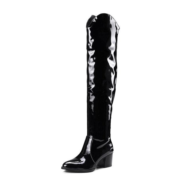 BONJOMARISA Fashion Western Knight Boots