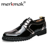 Merkmak Patent Leather Oxford Shoes