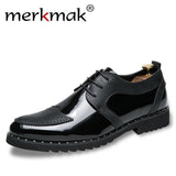Merkmak Patent Leather Oxford Shoes