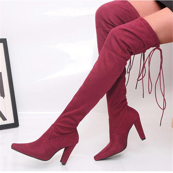 Thigh High Shoes Woman Big Size