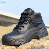 Winter leather mountaineering boots