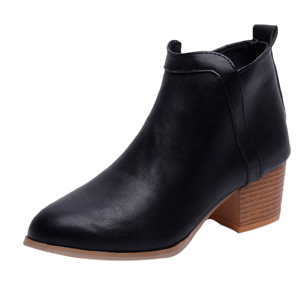 Women's Fashion Vintage Low Heel