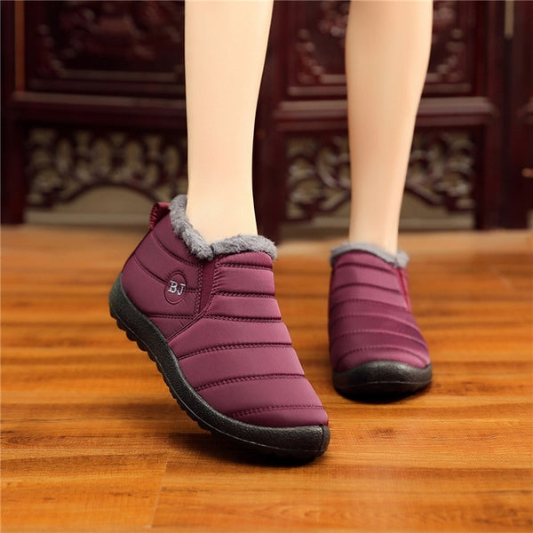 Plush Fall Winter Boots Women Shoes