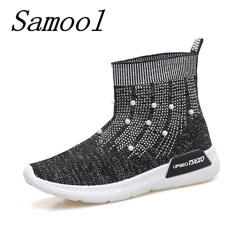 Spring Soft Bottom Flexible Sock Ankle Boots