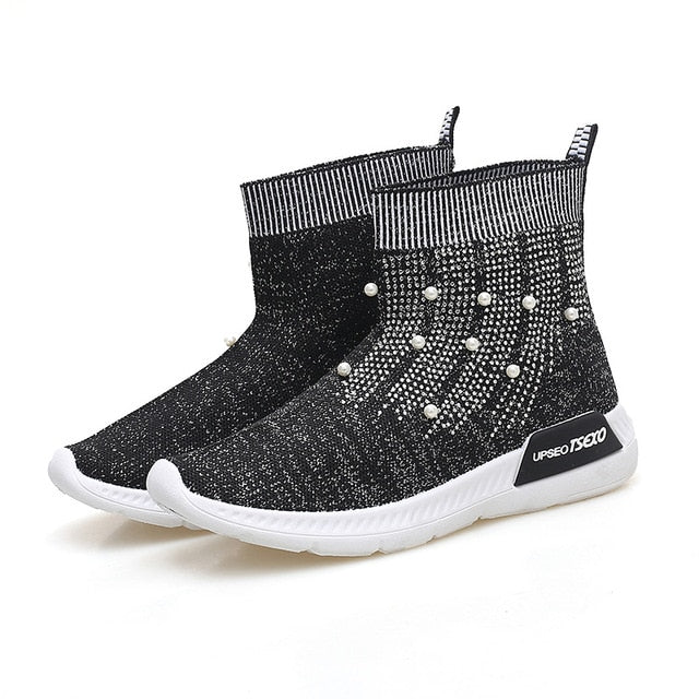 Spring Soft Bottom Flexible Sock Ankle Boots