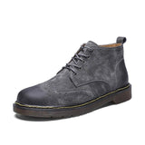 YIXI Brand Cowhide Leather Men