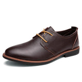 YIXI Shoes Men Genuine Leather Shoes