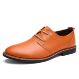 YIXI Shoes Men Genuine Leather Shoes