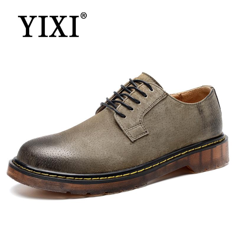 YIXI Autumn Men classic Derby Shoes