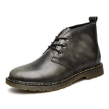 YIXI Genuine leather men ankle boots