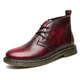 YIXI Genuine leather men ankle boots