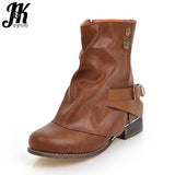 JK New Thick Heels Jackboots