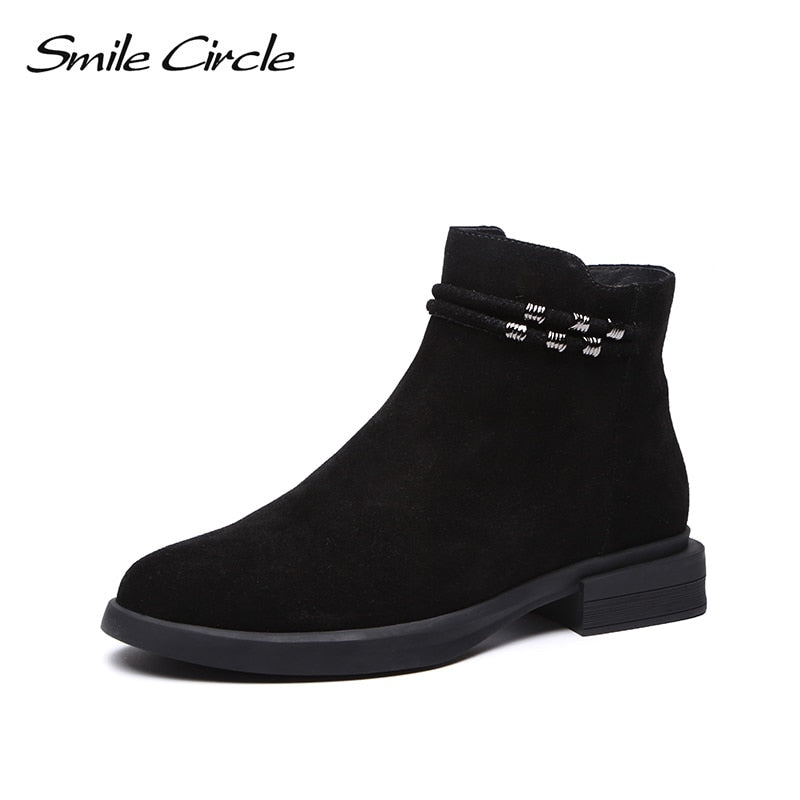 Smile Circle Ankle boots women